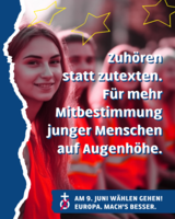 SharePic Forderung: Europäische Jugendpolitik
