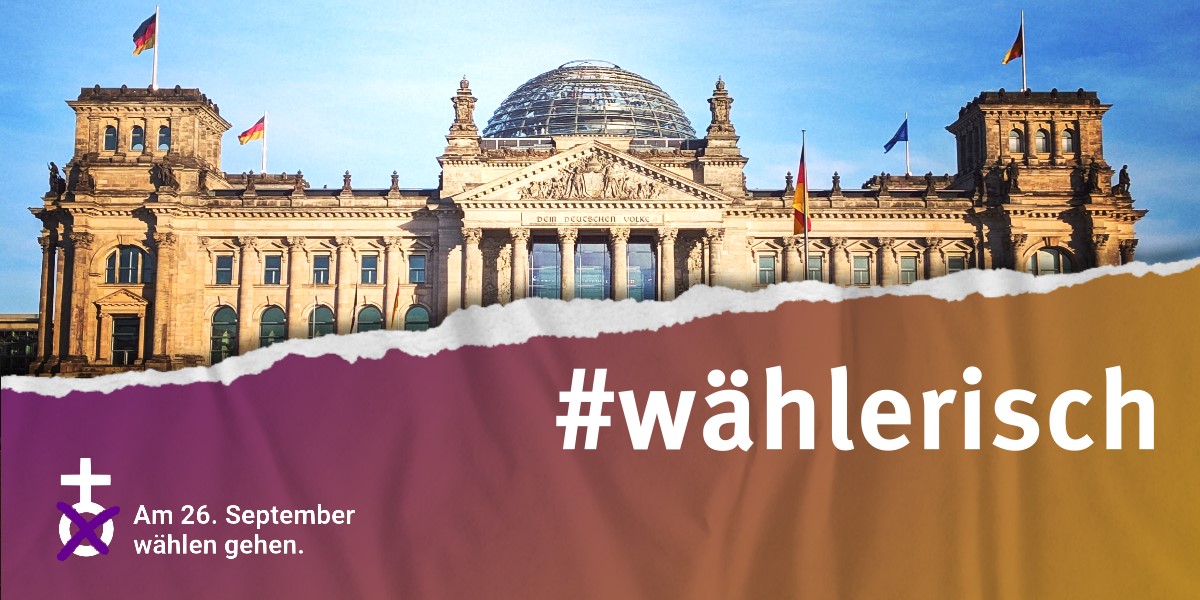Reichstag mit Hastag #wählerisch