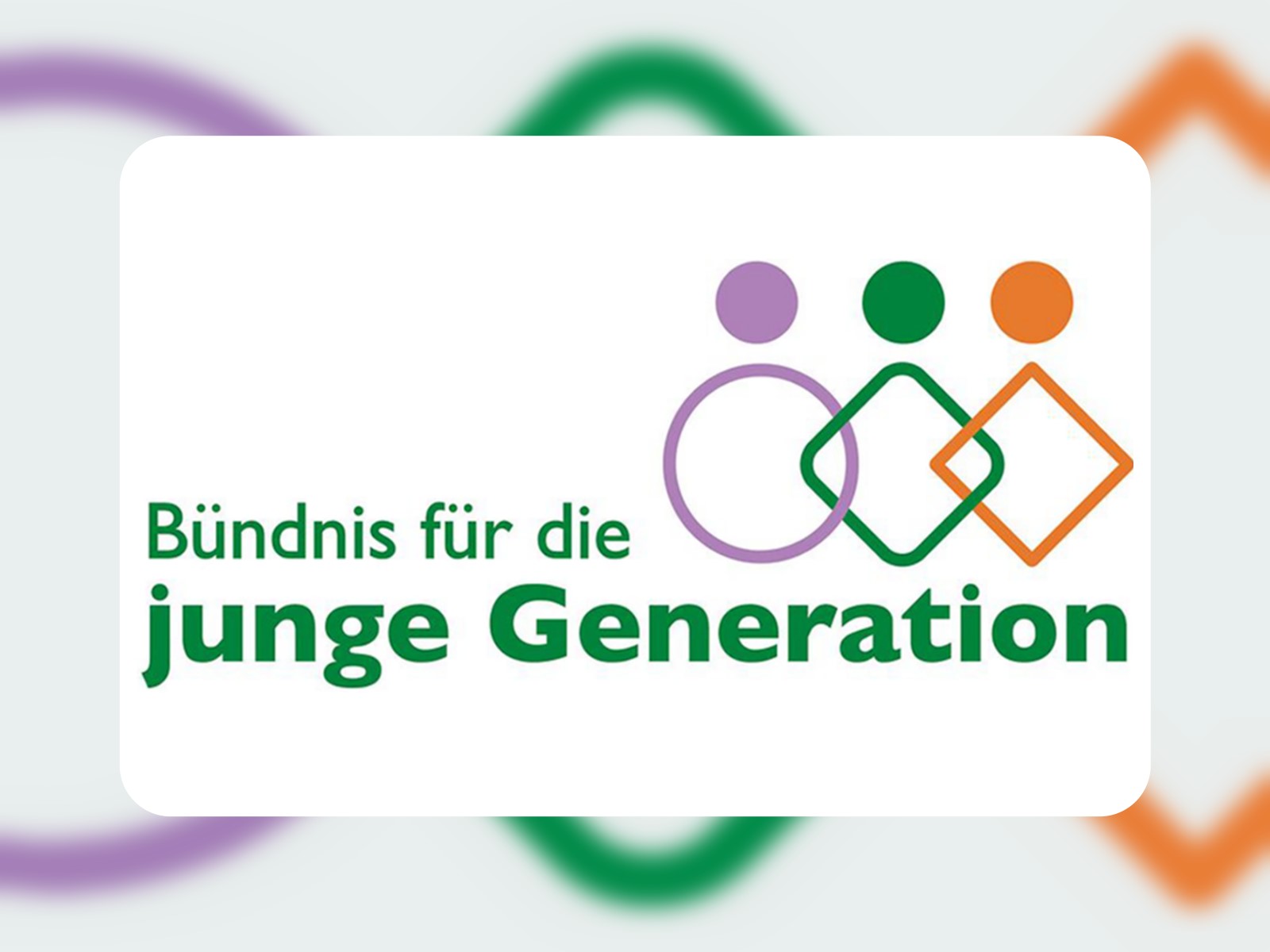 Logo "Bündnis für die junge Generation"
